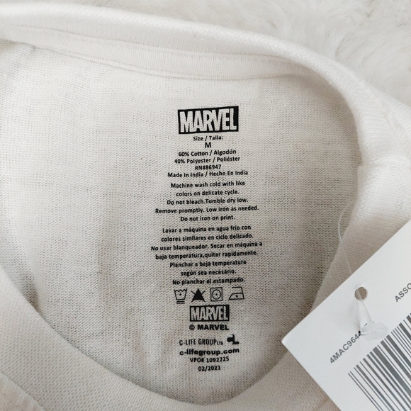 new Marvel Venom Graphic Tee White Neon Color Stance T-Shirt P1618 - Picture 6 of 9